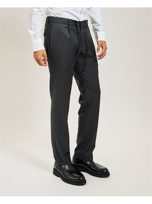 Michael Coal trousers with pleats and braces MICHAEL COAL | MCDEN3616579